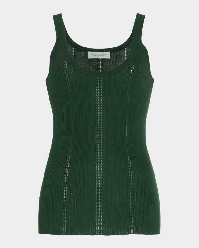 Lucy Pointelle Knit Tank Top